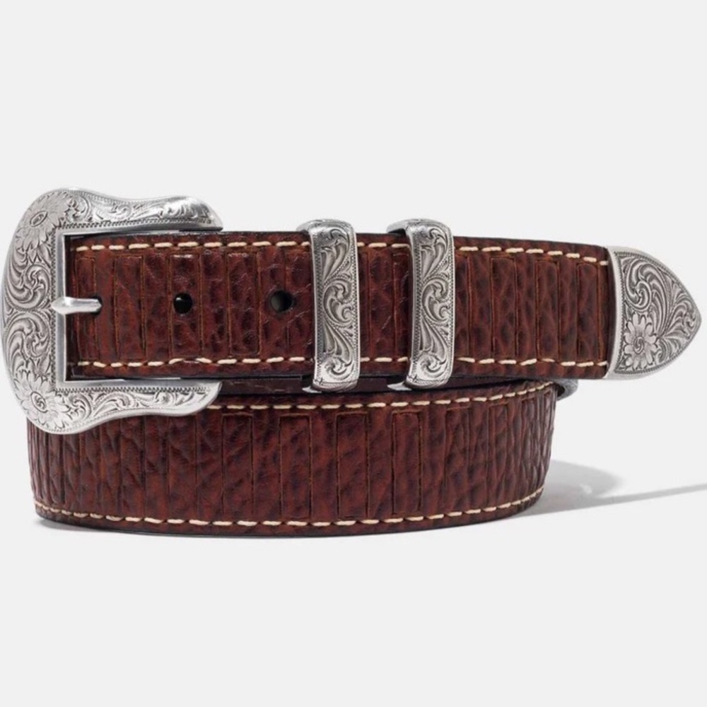Vintage Bison Wild Bill Belt in Brown Peanut 42